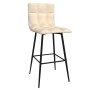 Cream Velvet Kitchen Stool by vidaXL, Kitchen stools - Ref: Foro24-338633, Price: 66,31 €, Discount: %