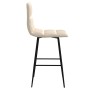 Cream Velvet Kitchen Stool by vidaXL, Kitchen stools - Ref: Foro24-338633, Price: 66,31 €, Discount: %