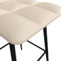 Cream Velvet Kitchen Stool by vidaXL, Kitchen stools - Ref: Foro24-338633, Price: 66,31 €, Discount: %