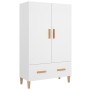 Aparador de madera contrachapada blanco brillante 70x31x115cm de vidaXL, Aparadores - Ref: Foro24-812534, Precio: 96,63 €, De...