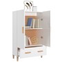 Aparador de madera contrachapada blanco brillante 70x31x115cm de vidaXL, Aparadores - Ref: Foro24-812534, Precio: 96,63 €, De...