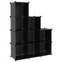 Cube shelving with 9 compartments black PP by vidaXL, Shoe racks and shoe organizers - Ref: Foro24-340547, Price: 36,59 €, Di...