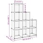 Cube shelving with 9 compartments black PP by vidaXL, Shoe racks and shoe organizers - Ref: Foro24-340547, Price: 36,59 €, Di...