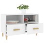 Weißer TV-Schrank aus Sperrholz, 80 x 36 x 50 cm von vidaXL, TV-Möbel - Ref: Foro24-812582, Preis: 63,23 €, Rabatt: %