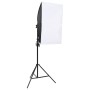 Photography studio kit with lighting set, backdrop, and reflector by vidaXL, Flashes and studio lighting - Ref: Foro24-309473...