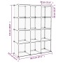 Cube shelving with 12 transparent PP compartments by vidaXL, Shoe racks and shoe organizers - Ref: Foro24-340550, Price: 47,8...