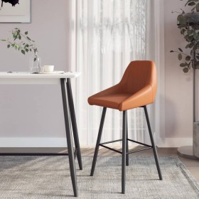 Light Brown Faux Leather Kitchen Bar Stool by vidaXL, Kitchen stools - Ref: Foro24-338736, Price: 87,07 €, Discount: %