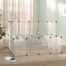 Jaula de animales pequeños transparente PP y acero 143x107x93cm de vidaXL, Jaulas y habitáculos para animales pequeños - Ref:...