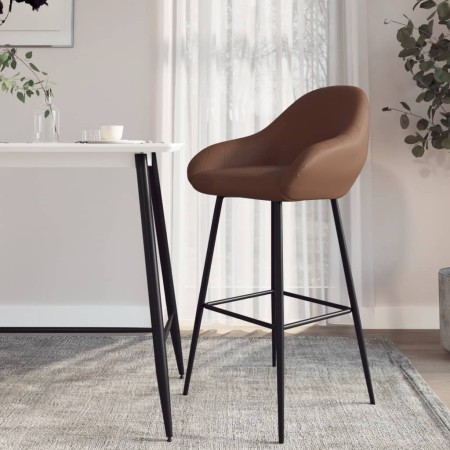 Dark Brown Faux Leather Kitchen Bar Stool by vidaXL, Kitchen stools - Ref: Foro24-338699, Price: 83,04 €, Discount: %