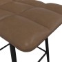 Kitchen stools 2 units dark brown synthetic leather by vidaXL, Kitchen stools - Ref: Foro24-338646, Price: 107,65 €, Discount: %