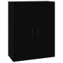 Armario colgante de pared negro 69,5x32,5x90 cm de vidaXL, Aparadores - Ref: Foro24-812304, Precio: 73,37 €, Descuento: %