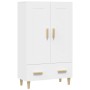 Aparador de madera contrachapada blanco 70x31x115 cm de vidaXL, Aparadores - Ref: Foro24-812564, Precio: 89,32 €, Descuento: %