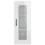 Armario de pared colgante blanco brillante 34,5x34x90 cm de vidaXL, Aparadores - Ref: Foro24-812462, Precio: 54,63 €, Descuen...