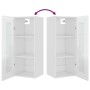 Armario de pared colgante blanco brillante 34,5x34x90 cm de vidaXL, Aparadores - Ref: Foro24-812462, Precio: 54,63 €, Descuen...