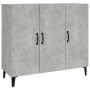 Concrete gray engineered wood sideboard 90x34x80 cm by vidaXL, Sideboards - Ref: Foro24-812505, Price: 93,62 €, Discount: %