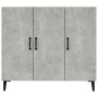 Aparador de madera de ingeniería gris hormigón 90x34x80 cm de vidaXL, Aparadores - Ref: Foro24-812505, Precio: 93,25 €, Descu...