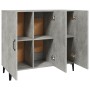 Concrete gray engineered wood sideboard 90x34x80 cm by vidaXL, Sideboards - Ref: Foro24-812505, Price: 93,62 €, Discount: %