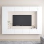 Juego de mueble para TV de 8 piezas aglomerado blanco de vidaXL, Muebles TV - Ref: Foro24-3078670, Precio: 456,74 €, Descuent...