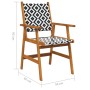 Garden chairs 8 units solid acacia wood by vidaXL, Garden chairs - Ref: Foro24-3096601, Price: 452,99 €, Discount: %