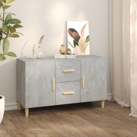 Concrete gray engineered wood sideboard 100x36x60 cm by vidaXL, Sideboards - Ref: Foro24-812514, Price: 88,99 €, Discount: %