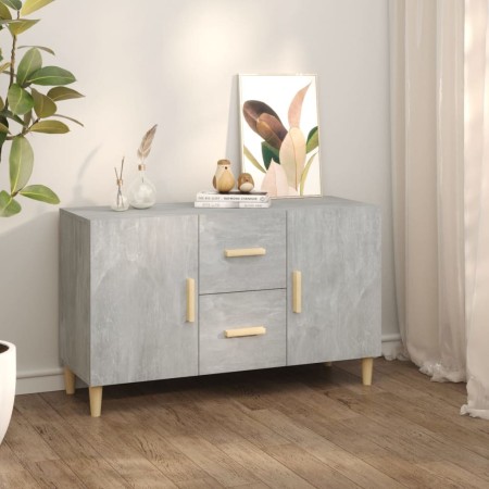 Concrete gray engineered wood sideboard 100x36x60 cm by vidaXL, Sideboards - Ref: Foro24-812514, Price: 90,86 €, Discount: %