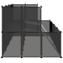 Small black animal cage 143x107x93 cm made of PP and steel by vidaXL, Cages and habitats for small animals - Ref: Foro24-3405...