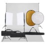 Photography studio kit with lighting set, backdrop, and reflector by vidaXL, Flashes and studio lighting - Ref: Foro24-309476...