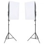 Fotostudio-Kit mit Lichtanlage, Kulisse und Reflektor von vidaXL, Blitze und Studiobeleuchtung - Ref: Foro24-3094760, Preis: ...