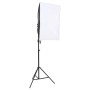 Fotostudio-Kit mit Lichtanlage, Kulisse und Reflektor von vidaXL, Blitze und Studiobeleuchtung - Ref: Foro24-3094760, Preis: ...