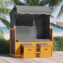 Strandkorb Stuhlhimmel synthetisches Rattanholz schwarz anthrazit von vidaXL, Liegen - Ref: Foro24-318658, Preis: 282,04 €, R...