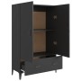 Aparador de madera de ingeniería negro 70x31x115 cm de vidaXL, Aparadores - Ref: Foro24-812538, Precio: 85,63 €, Descuento: %