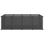 Cage for small animals black PP and steel 144x74x46.5 cm by vidaXL, Cages and habitats for small animals - Ref: Foro24-340571...