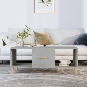 Concrete gray plywood coffee table 102x50x40 cm by vidaXL, Coffee table - Ref: Foro24-812694, Price: 51,99 €, Discount: %