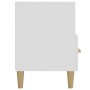 Mueble de TV madera contrachapada blanco brillo 102x36x50 cm de vidaXL, Muebles TV - Ref: Foro24-812606, Precio: 90,39 €, Des...