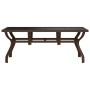 Mesa de jardín acero y vidrio marrón y negro 180x80x70 cm de vidaXL, Mesas de jardín - Ref: Foro24-318773, Precio: 156,02 €, ...