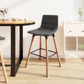 Kitchen bar stool light gray fabric by vidaXL, Kitchen stools - Ref: Foro24-338620, Price: 73,99 €, Discount: %