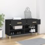 Mueble zapatero de madera contrachapada negro 102x35x55 cm de vidaXL, Zapateros y organizadores de calzado - Ref: Foro24-8128...