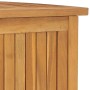 Baúl de jardín madera maciza de teca 114x50x58 cm de vidaXL, Cajas de almacenaje para exteriores - Ref: Foro24-318732, Precio...