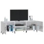 Glossy white engineered wood TV cabinet 150x30x50 cm by vidaXL, TV Furniture - Ref: Foro24-812633, Price: 91,52 €, Discount: %