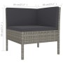 Set de muebles de jardín 8 pzas y cojines ratán sintético gris de vidaXL, Conjuntos de jardín - Ref: Foro24-3094358, Precio: ...