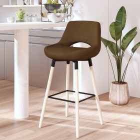 Brown fabric kitchen stool by vidaXL, Kitchen stools - Ref: Foro24-338679, Price: 71,45 €, Discount: %