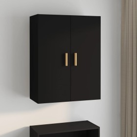 Armario de pared colgante negro 69,5x34x90 cm de vidaXL, Aparadores - Ref: Foro24-812259, Precio: 77,99 €, Descuento: %