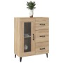 Aparador de madera de ingeniería roble Sonoma 69,5x34x90 cm de vidaXL, Aparadores - Ref: Foro24-812216, Precio: 119,99 €, Des...