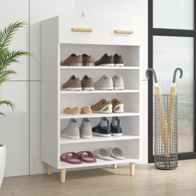 White plywood shoe cabinet 60x35x105 cm by vidaXL, Shoe racks and shoe organizers - Ref: Foro24-812780, Price: 87,99 €, Disco...