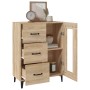 Aparador de madera de ingeniería roble Sonoma 69,5x34x90 cm de vidaXL, Aparadores - Ref: Foro24-812216, Precio: 119,99 €, Des...