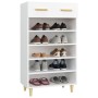 White plywood shoe cabinet 60x35x105 cm by vidaXL, Shoe racks and shoe organizers - Ref: Foro24-812780, Price: 87,37 €, Disco...