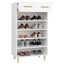 White plywood shoe cabinet 60x35x105 cm by vidaXL, Shoe racks and shoe organizers - Ref: Foro24-812780, Price: 87,37 €, Disco...