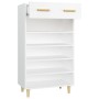 White plywood shoe cabinet 60x35x105 cm by vidaXL, Shoe racks and shoe organizers - Ref: Foro24-812780, Price: 87,37 €, Disco...