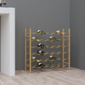 Gold metal wine rack for 36 bottles by vidaXL, Wine racks - Ref: Foro24-340911, Price: 79,93 €, Discount: %