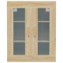 Wall-mounted hanging wardrobe in Sonoma oak, 69.5x34x90 cm by vidaXL, Sideboards - Ref: Foro24-812279, Price: 80,49 €, Discou...